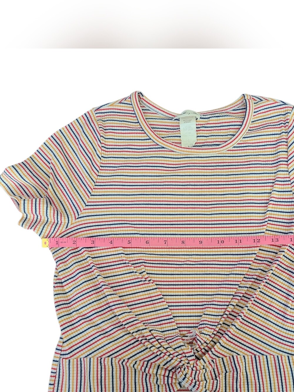 GAZE | STRIPE KNOT TOP | SIZE XS - Picture 7 of 12
